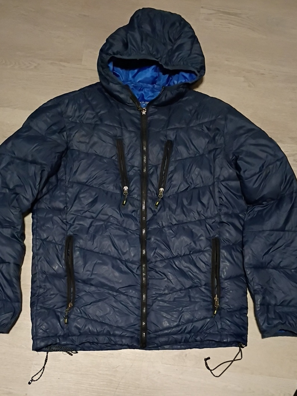 Hawke & Co. -Men's Navy Puffer Hooded Jacket